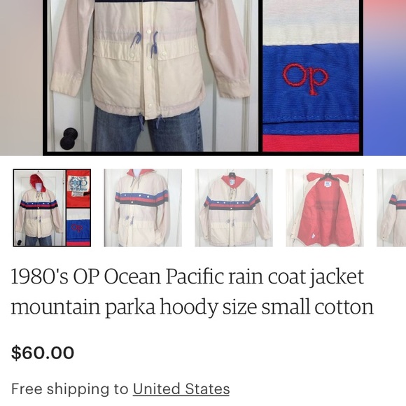 Vintage OP layer jacket green and gray - Picture 8 of 8